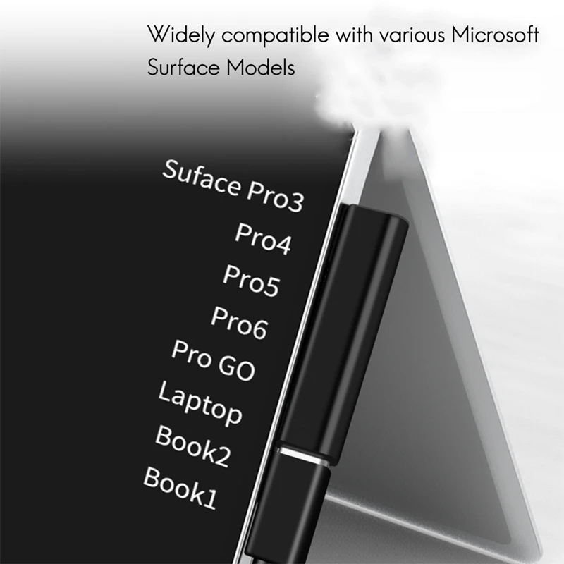 Type-C TO Surface PD Fast Charging Plug Converter Adapter For Surface Progo 3 4 5 6 Connector USB-C Typec Surface Book