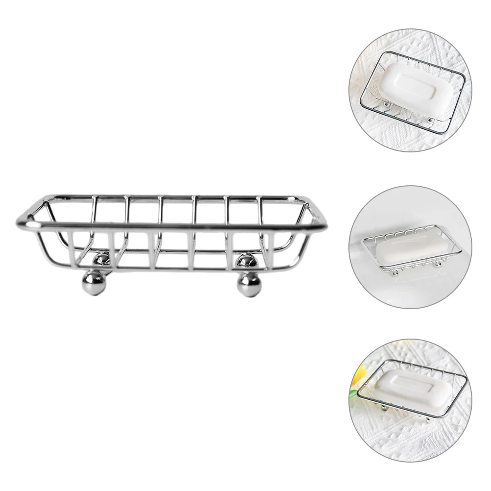 

Vanity Tray Travel Bathroom Dish Soap Holder Case Case Holder Metal Rack Self Draining Sponge Dish Bar for Shower