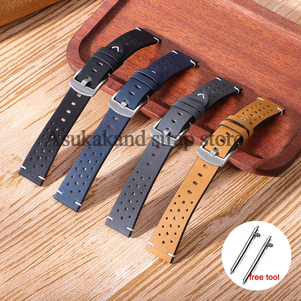 20 مللي متر 22 مللي متر حزام من الجلد لساعة هواوي GT5 GT4 46 مللي متر سوار معصم عالمي لأوميغا الإفراج السريع Smartwatch MenWomen حزام