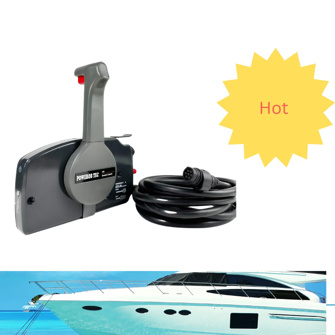 

New Outboard Throttle Control Box 703-48230-14-P for Yamaha Side Mount 7-Pin Forward