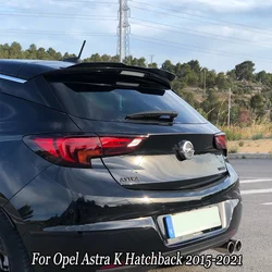 For Opel Astra K Hatchback 2015-2021 Rear Trunk Roof Spoiler Cap Rear Roof Lip Spoiler Wing ABS Car Tail Wing Spoiler Tuning