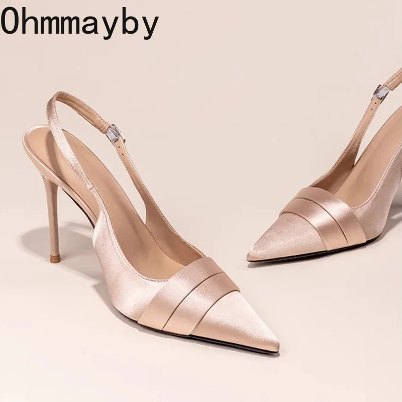 

Лето 2026, пикантные женские босоножки на тонком каблуке, модные туфли с острым носком, женские элегантные туфли-лодочки для танцевальной вечеринки