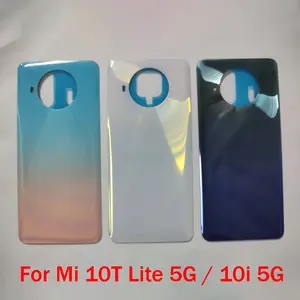 Bilashmart Xiaomi Mi 10T Lite 5G / 10i 5G Back Battery Glass Cover Rear Panel Door Housing Case
