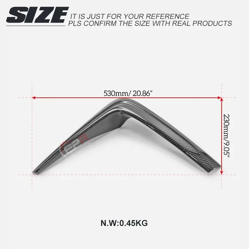 For Toyota GR86 ZN8 (2022+) SAAR Carbon Fiber TOMS Style Front Bumper Side Air Knife Spoiler view 5