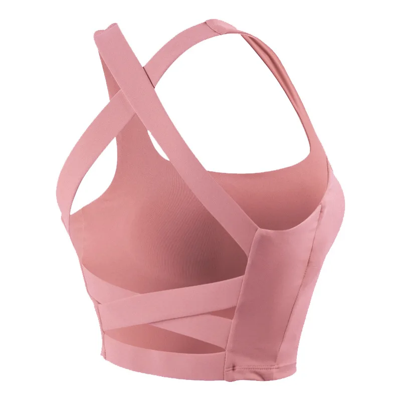 

Women's Sports Yoga Bra All-in-one Gym Workout Fitness Running Underwear Beautiful Back Sexy Yoga Vest Detachable Chest Pad Vest