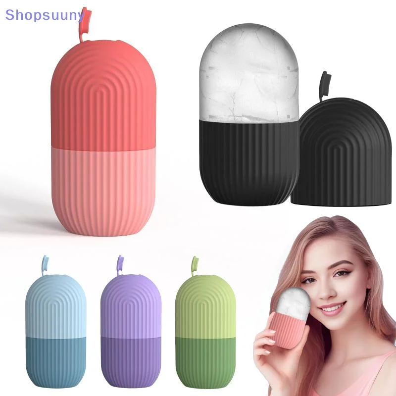 Face Ice Roller Puffiness - قالب ثلج سيليكون متعدد الوظائف لتدليك