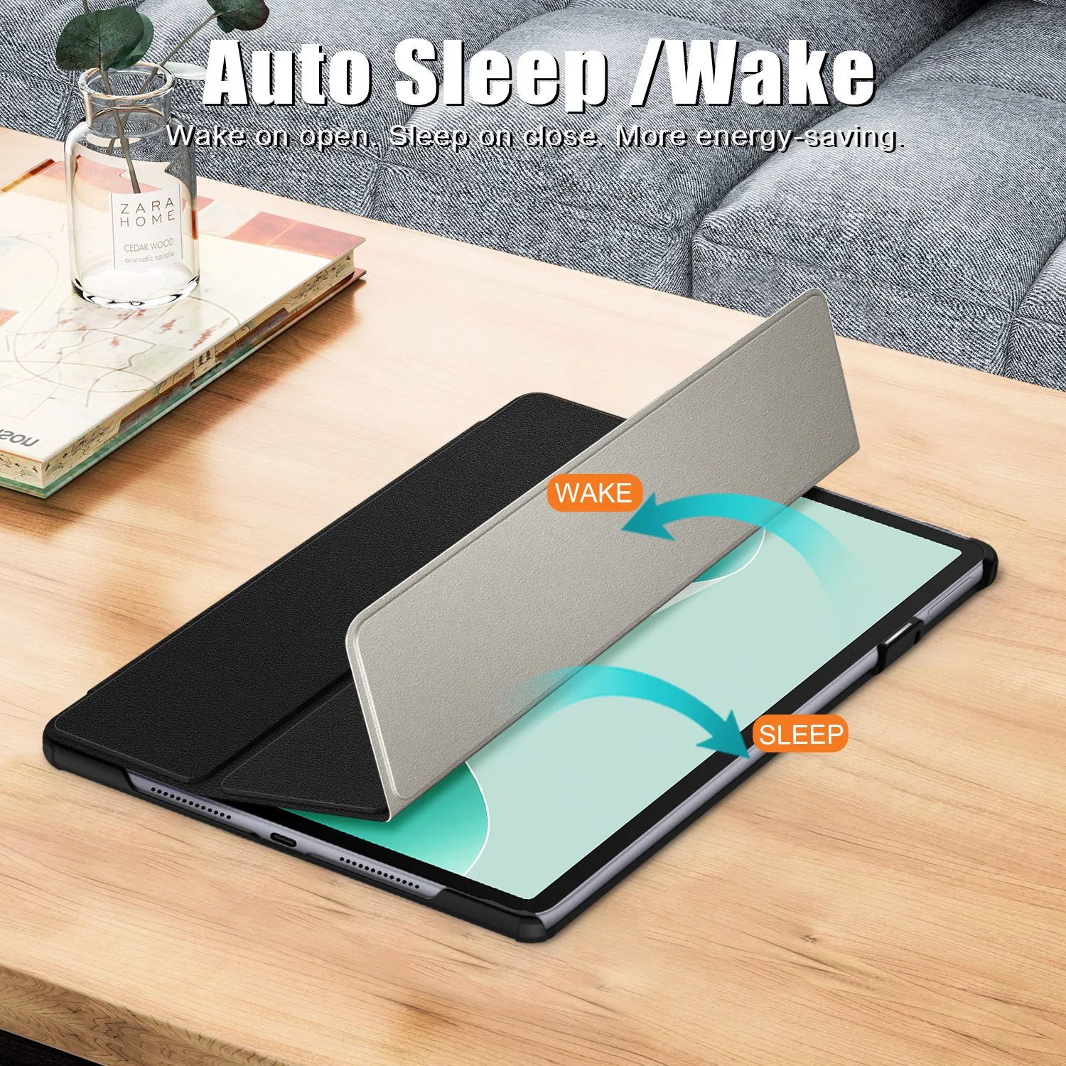 Tablet Case for HUAWEI MatePad 11.5 S Protective Cover Smart Wake up function(PU Leather Material,ultra Slim,Shockproof)