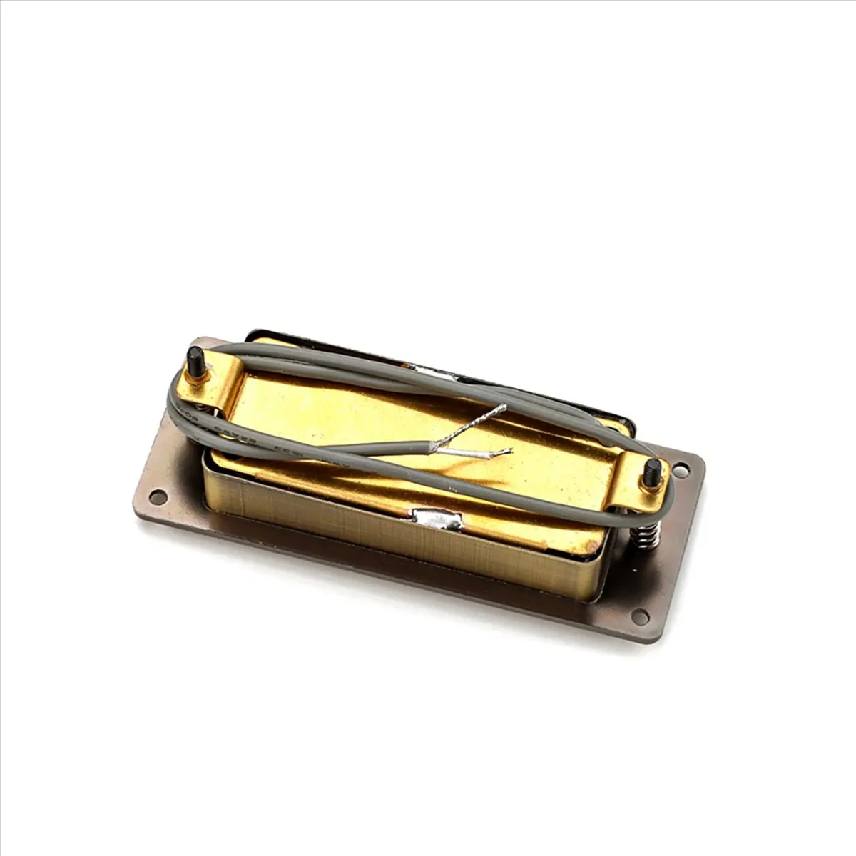 

[AD12] 2X герметичные мини-хамбакеры с двойной катушкой для электрогитары, бронзовые, винтажные, маленькие, в стиле LP, с 2-жильным кабелем