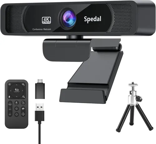 Spedal 931 HD 4K 30Fps 120 gran angular Webcam Wtih Micrófono Control remoto Streaming PC Conferencin Windows Mac Linux