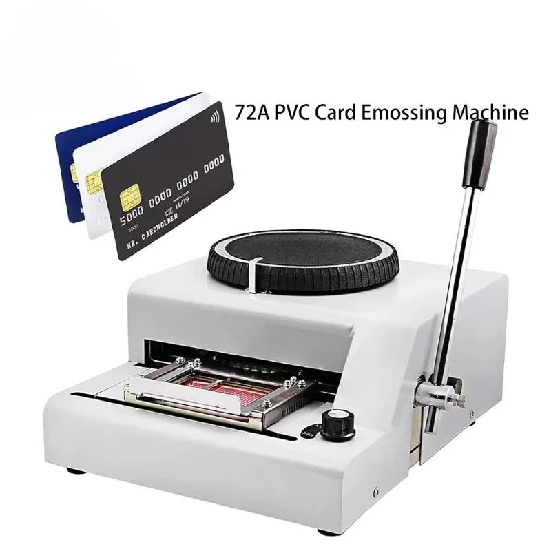 Small Manual Number Press Plastic ID PVC Card Embossing Machine for Card Making