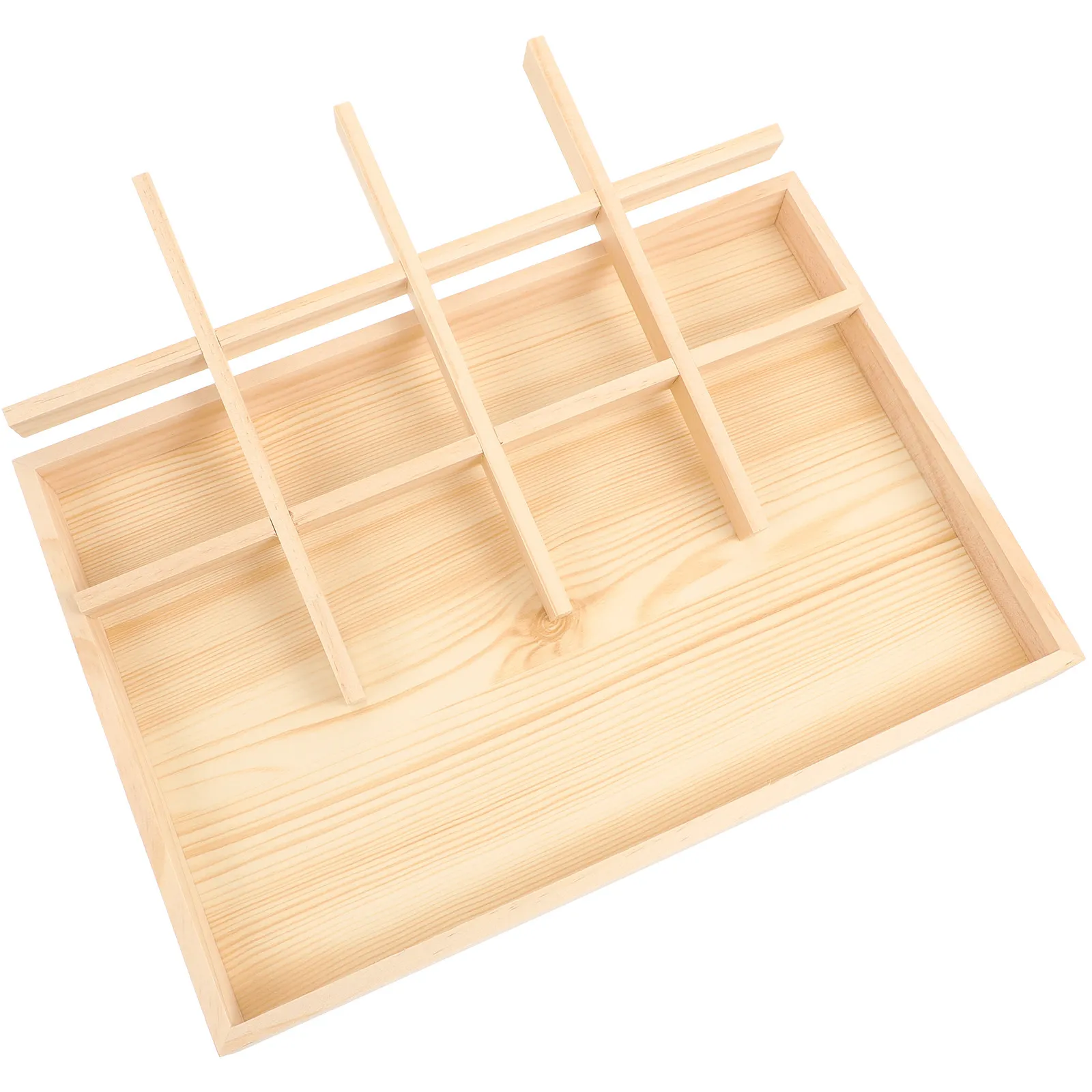 

Wooden Jewelry Tray Retro Decorative Storage Plate Organizer for Rings Earrings Necklaces Bracelets Watches Accessories