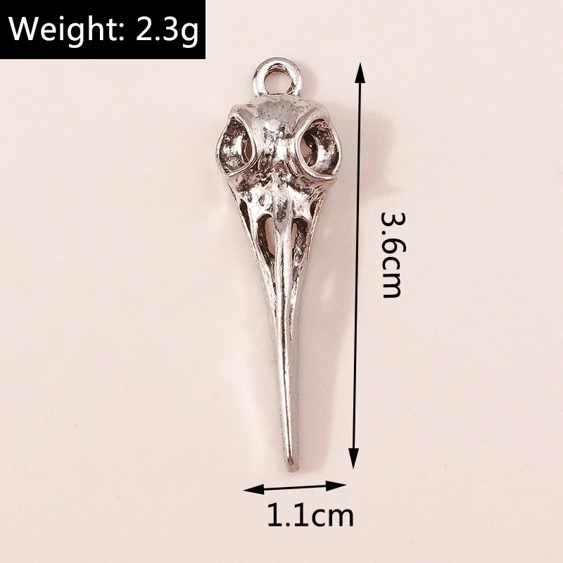 Leslie 10 Stück silberfarbene Metall-Tier-Anhänger, Legierung, Eule, Hund, Spinne, Elefant, Charms, DIY-Schmuckherstellung, Halsketten, Armband, Basteln – Detail 25