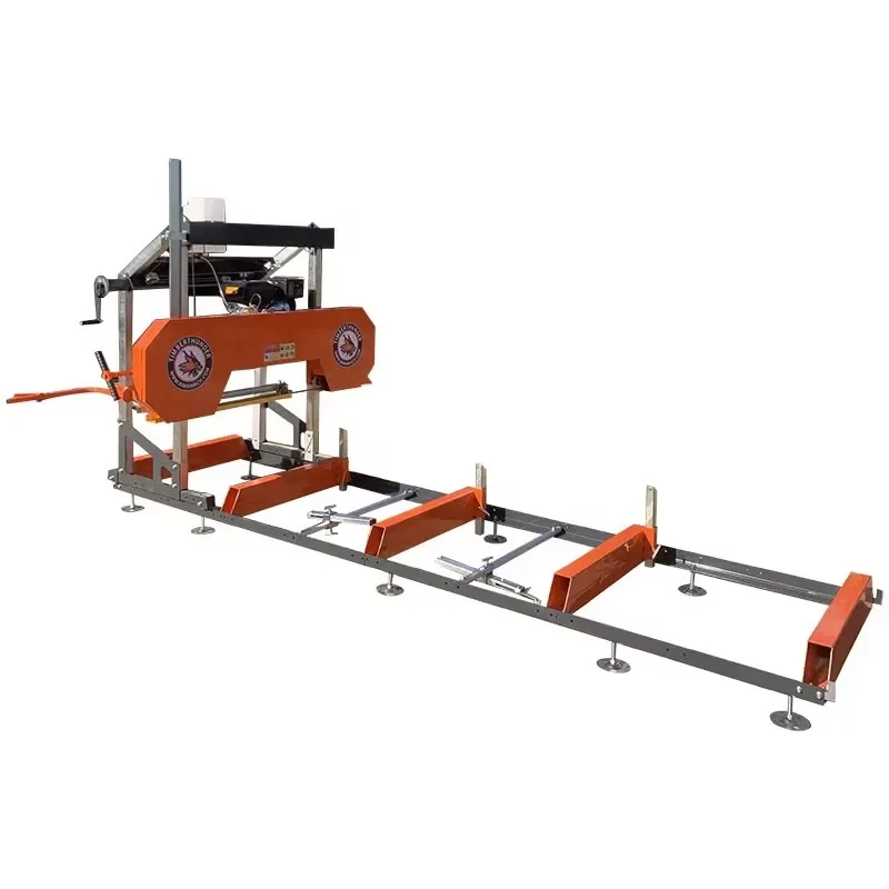 Crusher 26/31/36 Inch Cutting Portable Mini Band Sawmill , Electric or Stationary / Trailer Bandsaw Sawmill for DIY