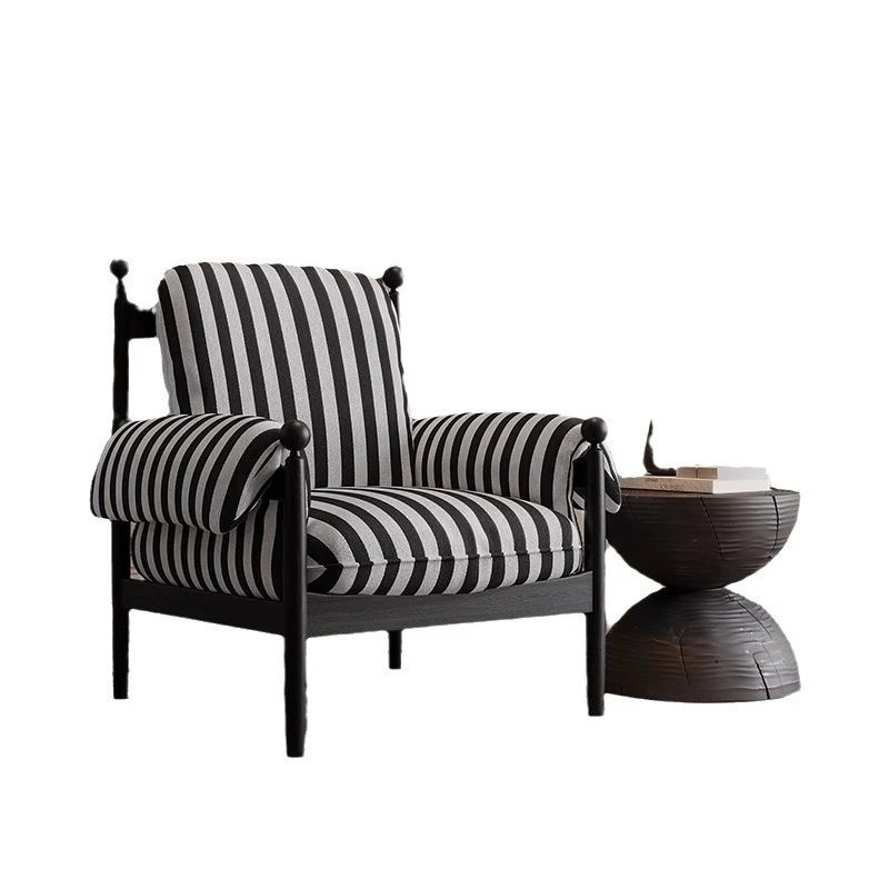 Retro French Chiwu Chair Solid Wood Sofa Ch air Designer Lean So fa C hair