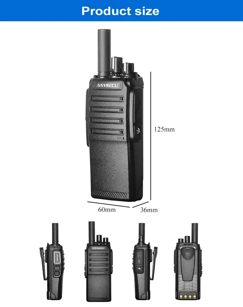 

IP66 Rainproof 4G HD780 Unlocked POC Network Radio USB Fast Charging PTT Sim Card Linux GPS Real PTT Interphone Radio