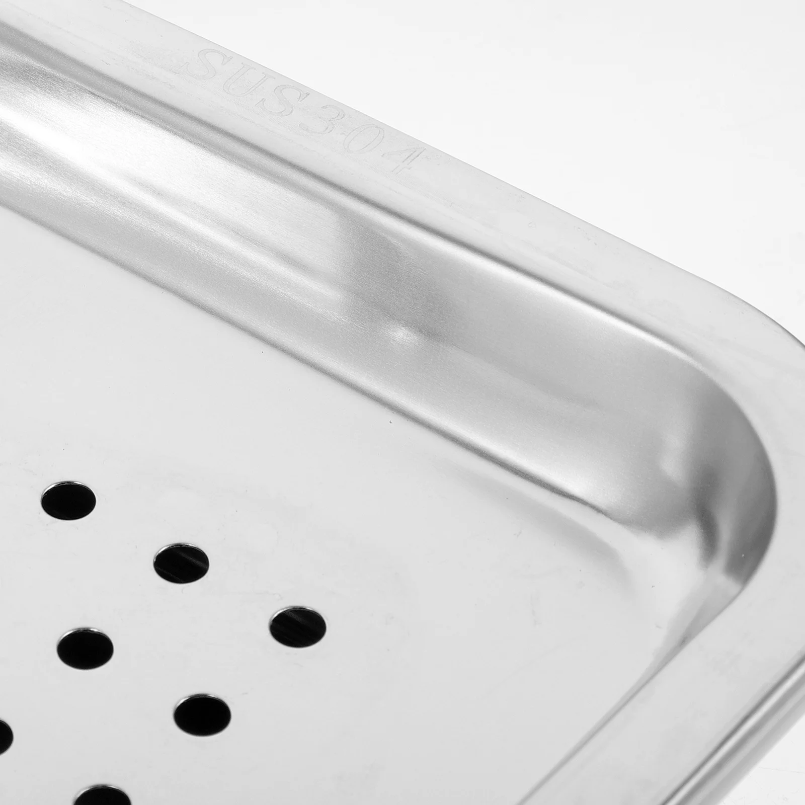 

1 Set Stainless Steel Tea Tray Hollow Design Metal Serving Plate For Home Restaurant Bar Drainage Tray Decorative Cup