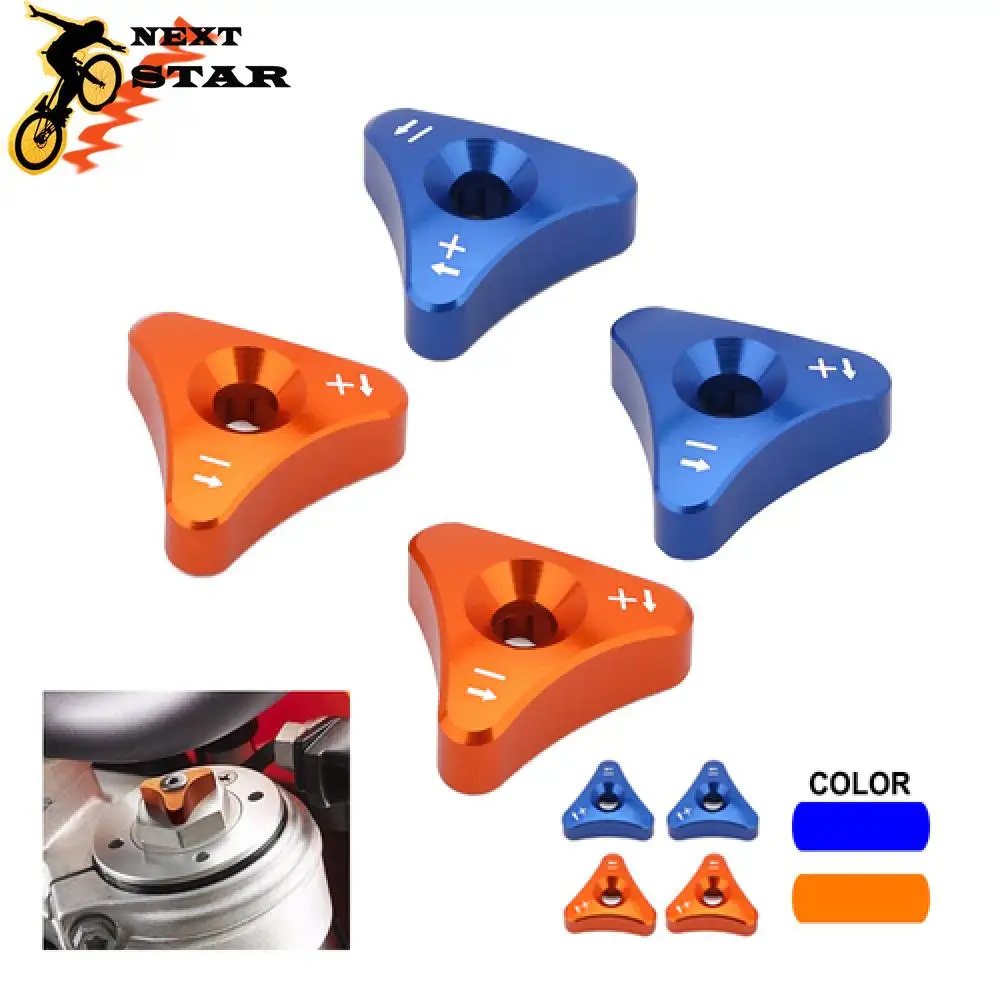 

Front Shock Absorber Knob Adjuster For KTM Husaberg Husqvarna SX SXF EXC XCW 125-530 690 SUPERMOTO ENDURO DUKE SMC WP 48MM Forks