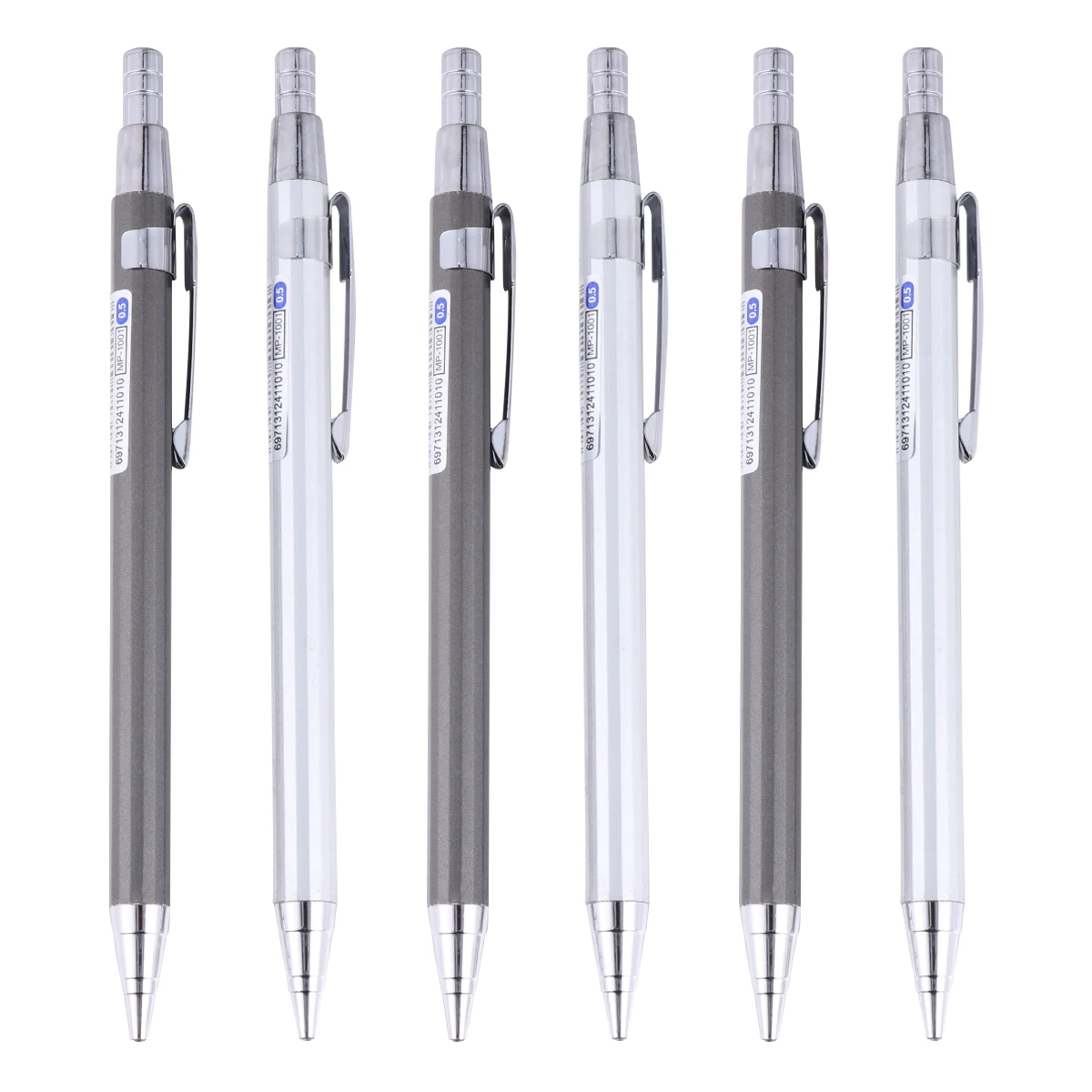 

6pcs Automatic Pencil Lead Refills Smooth Writing Long Lasting Fade Resistant Break Resistant Students School Office Supplies