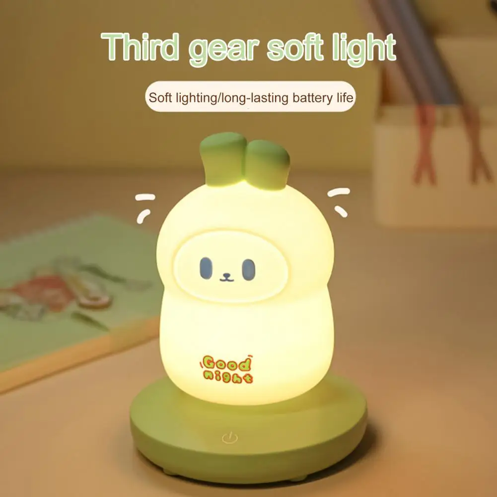 Soothing Night Light Night Light Dimmable Rechargeable Led Cartoon Lamp Flicker-free Eye Protection Night Light for Nursery