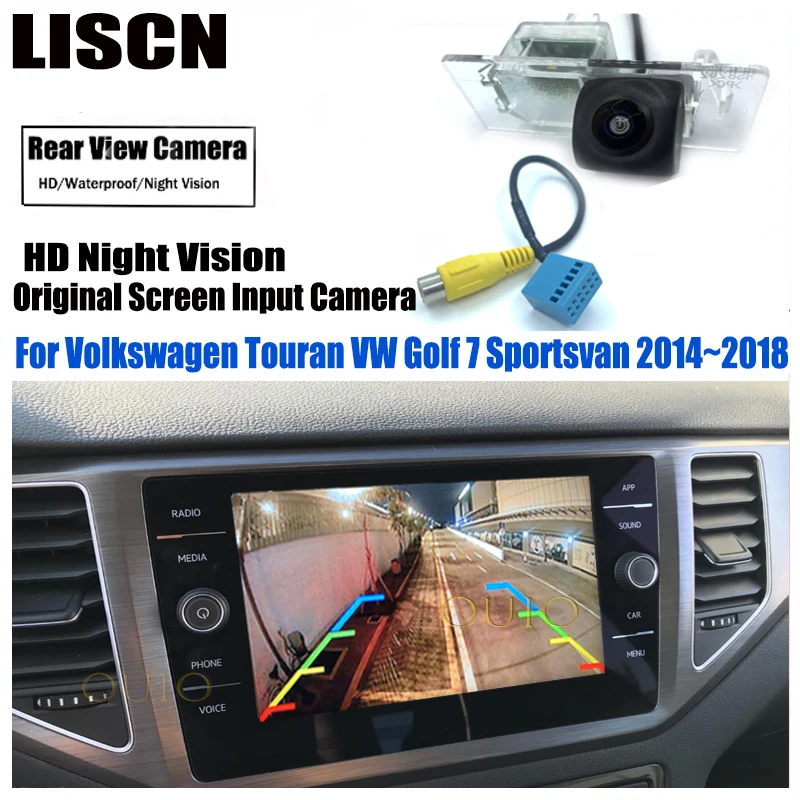 For Volkswagen Touran VW Golf 7 Sportsvan 2014 2015 2016 2017 2018 Original Screen Input Rear Camera Parking Reversing Camera