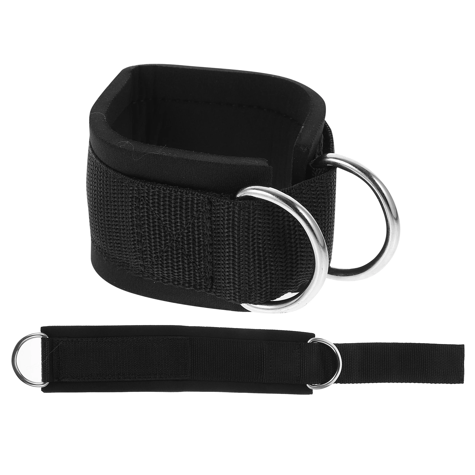 2pcs Ankle Padded Ankle Wrist Cuffs Padded Straps D-Ring Ankle Cuffs For Cable Machine Gym Workouts Leg Glutes Exercises