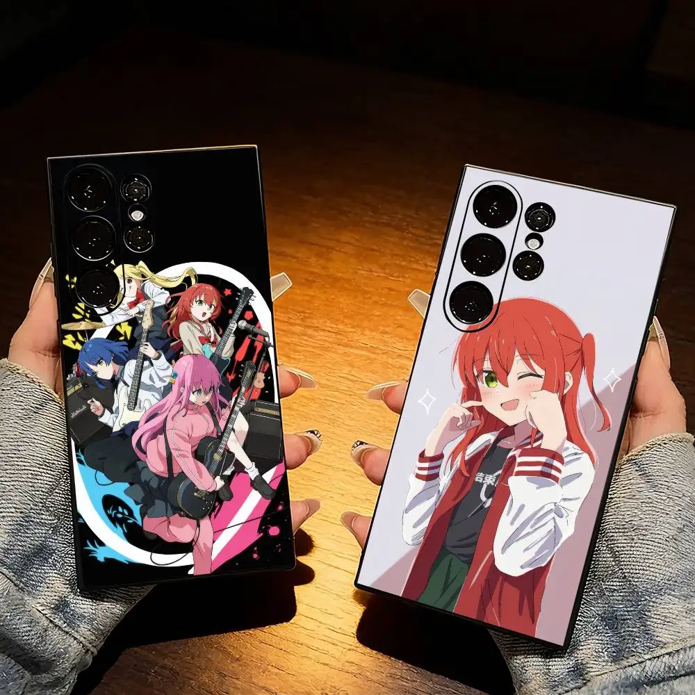 K-Kessoku B-Band BocchiS the R-Rock Phone Case For Samsung S25,S24,S21,S22,S23,S20,Ultra,S26,Plus,Fe,Note,5G Black Cover