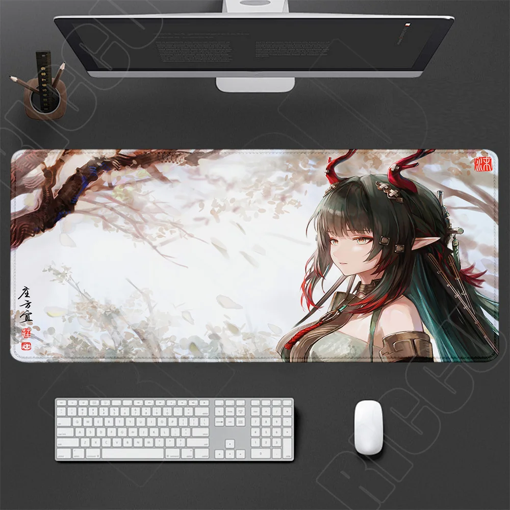 Neues Arknights Endfield Zhuang Fangyi HD-Mauspad XXL, großes, süßes Anime-Tastaturpad für Gamer, Kawaii-Girl-Gaming-Schreibtischunterlage zum Schutz des Teppichs – Detail 4