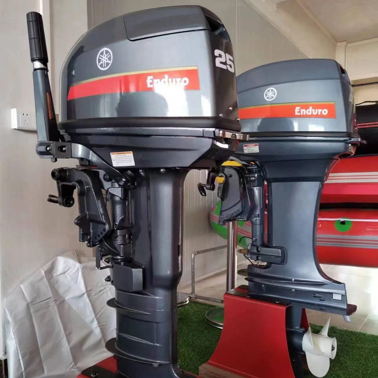 Manual Start And Electric Start Boat Engine 25hp Gasoline Powered 2 Stroke 326cc 18kw Outboard Engine