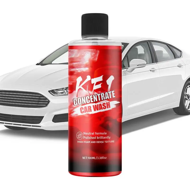 

Car Foam Soap 100ml Concentrated Car Wash Auto Exterior Stain Removal Agent Concentrated Vehicle Paint Cleaner For Trucks