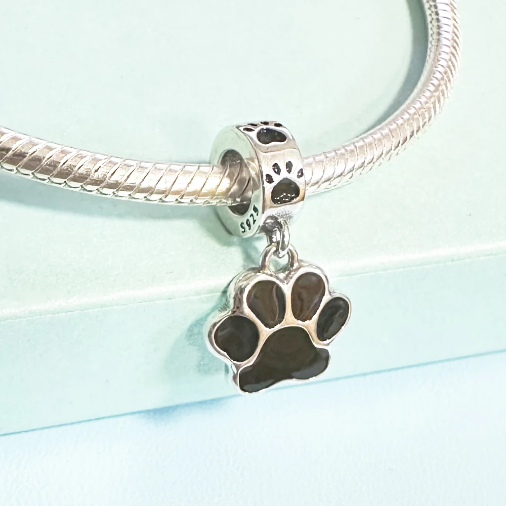 New 925 Sterling Silver Cat Dog Dragon Bone Charm Of Ley 925 Chain Bead Fit Original Bracelet Accessories DIY Women Jewelry Love