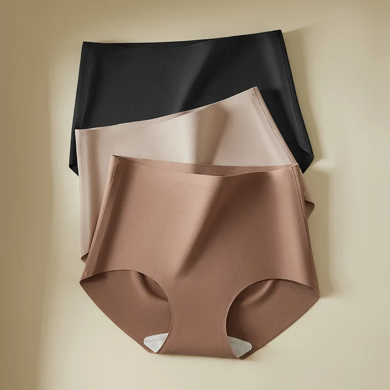 

1PCS Seamless Mulberry Silk Panties Woman Underwear Ultra-Thin High Elastic Invisible Briefs Soft & Breathable Female Lingerie