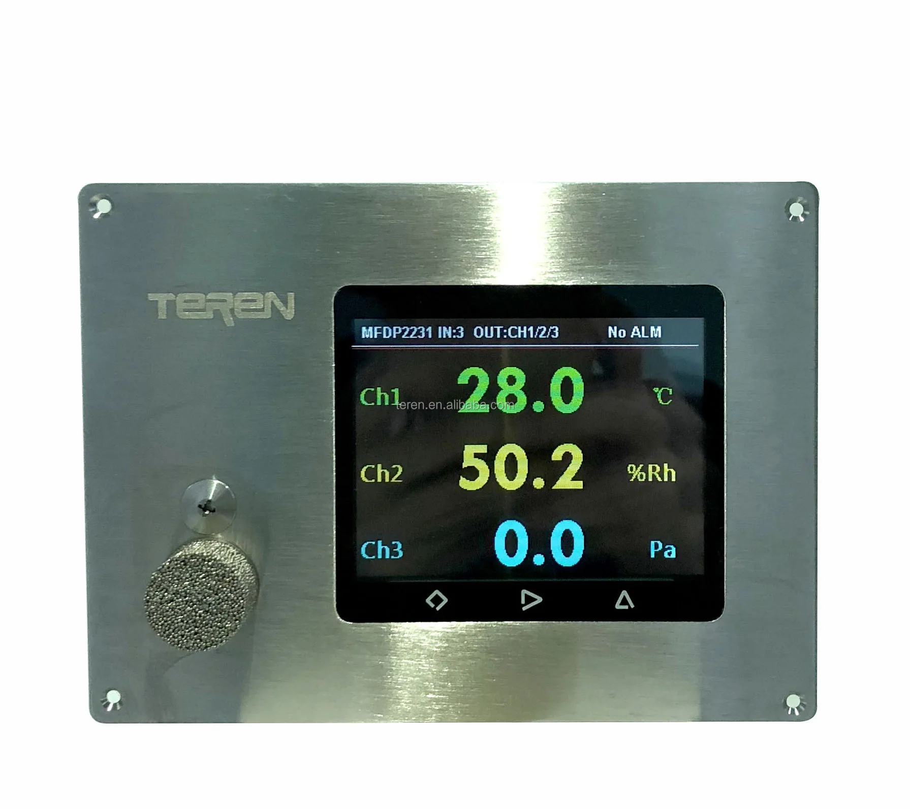 Multi Function 3.2'' Color TFT LCD Display Unit With Transmitter For Temperature/humidity/Diff.Pressure Measuring