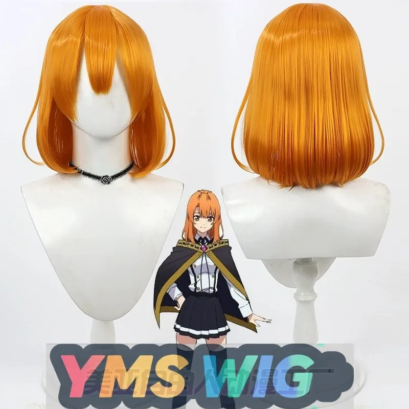 

【YMS WIG】Magic Sword Tales Of Staff And Sword Korette Louval Cosplay Wig Orange Realistic Scalp Bobo