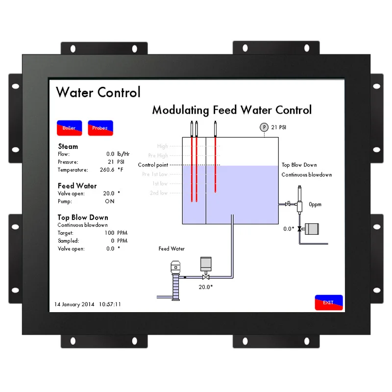 Open Frame Lcd Display 12 Inch Frameless Touch Screen