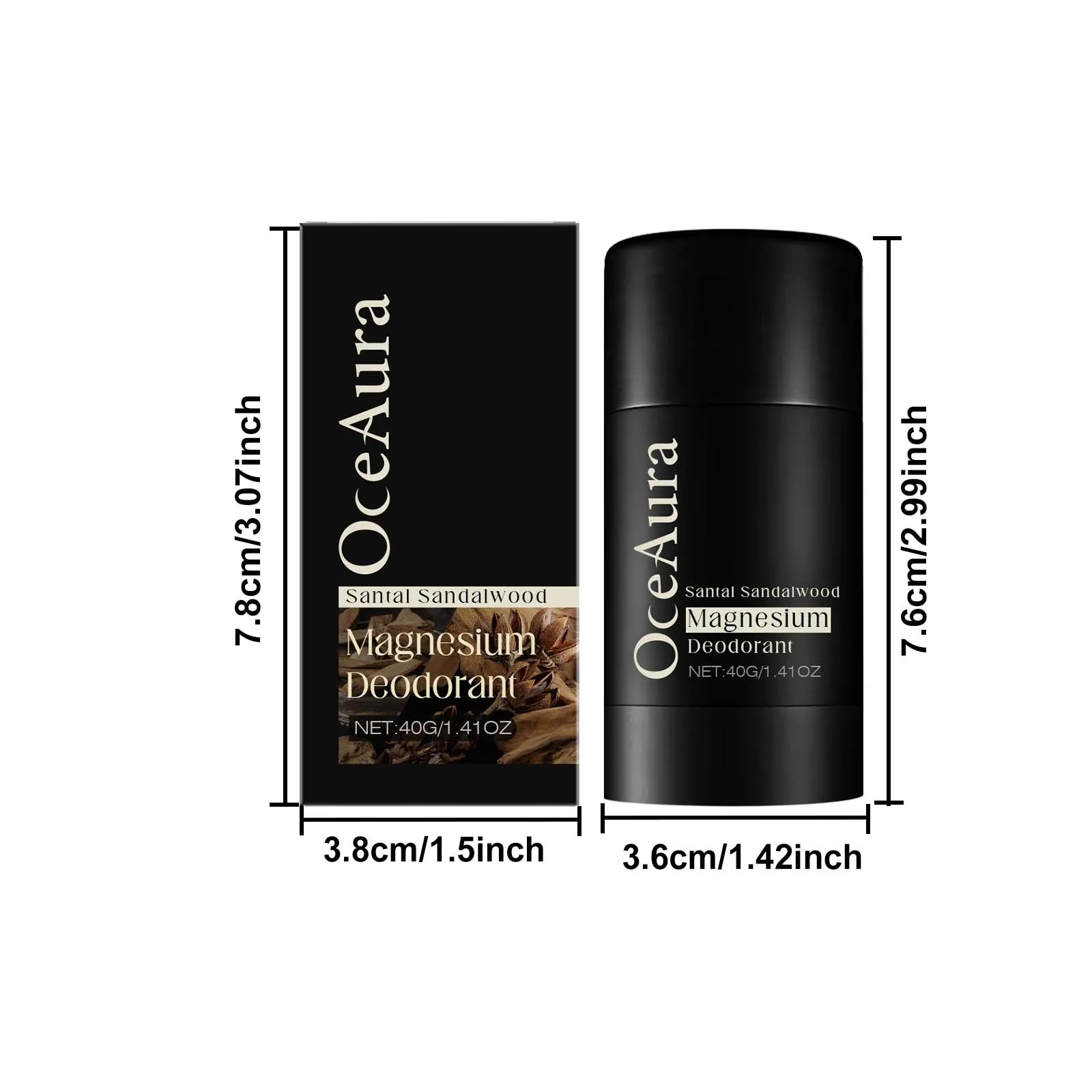 Santal Sandalwood Body Deodorize Cream Mild Underarm Deodorant Long Lasting Wood Fragrance Non-sticky Refreshing Body Soild Balm - view 6