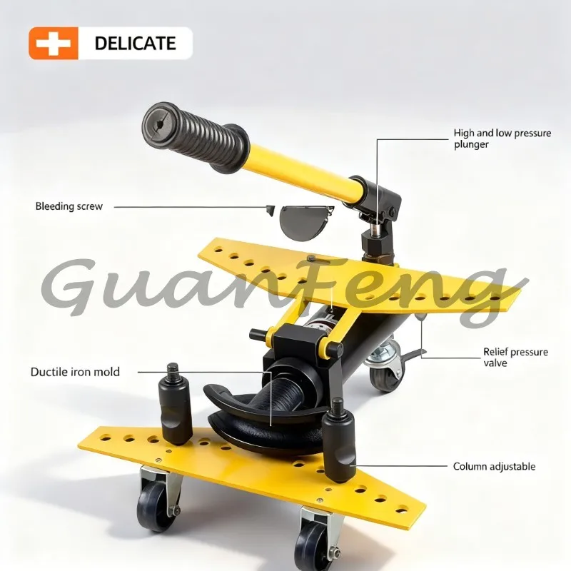 Manual Hydraulic Pipe Bending Machine Small SWG-1 Galvanized Seamless Steel Pipe Bending Machine