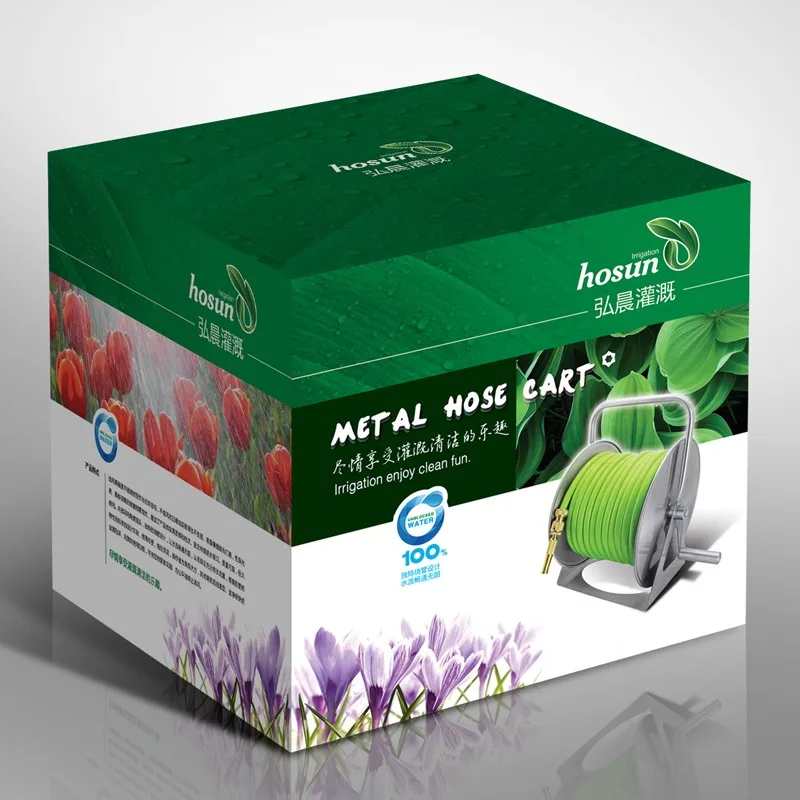 2025 إطار تخزين أنابيب المياه من الفولاذ المقاوم للصدأ للاستخدام المنزلي مع خرطوم مرن لسقي الحديقة