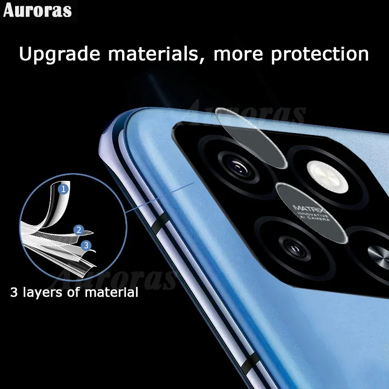 

Auroras 2Pcs Lens Film For ZTE Blade A55 4G Camera Glass Protector Film For ZTE Blade A35 4G Back Lens Protective Cover