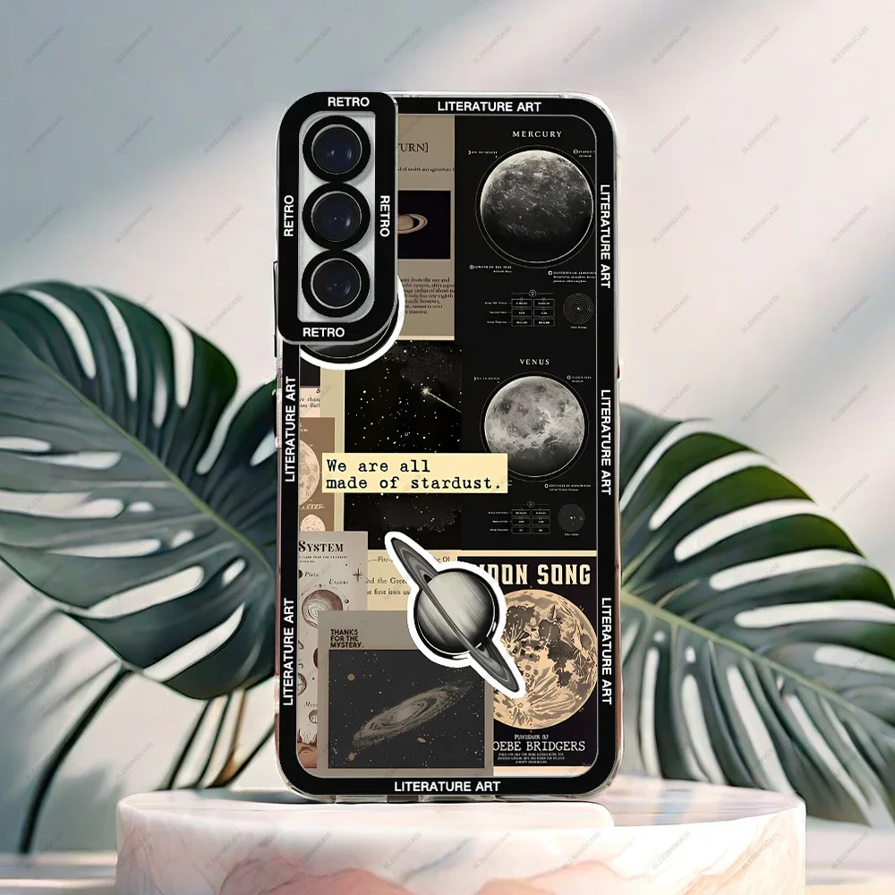 Retro Literature Art Case For Samsung Galaxy A54 A55 A12 A13 A14 A21S A22 A24 A50 A31 A32 A33 A34 A51 A52 A53 A71 A72 A73 Cover