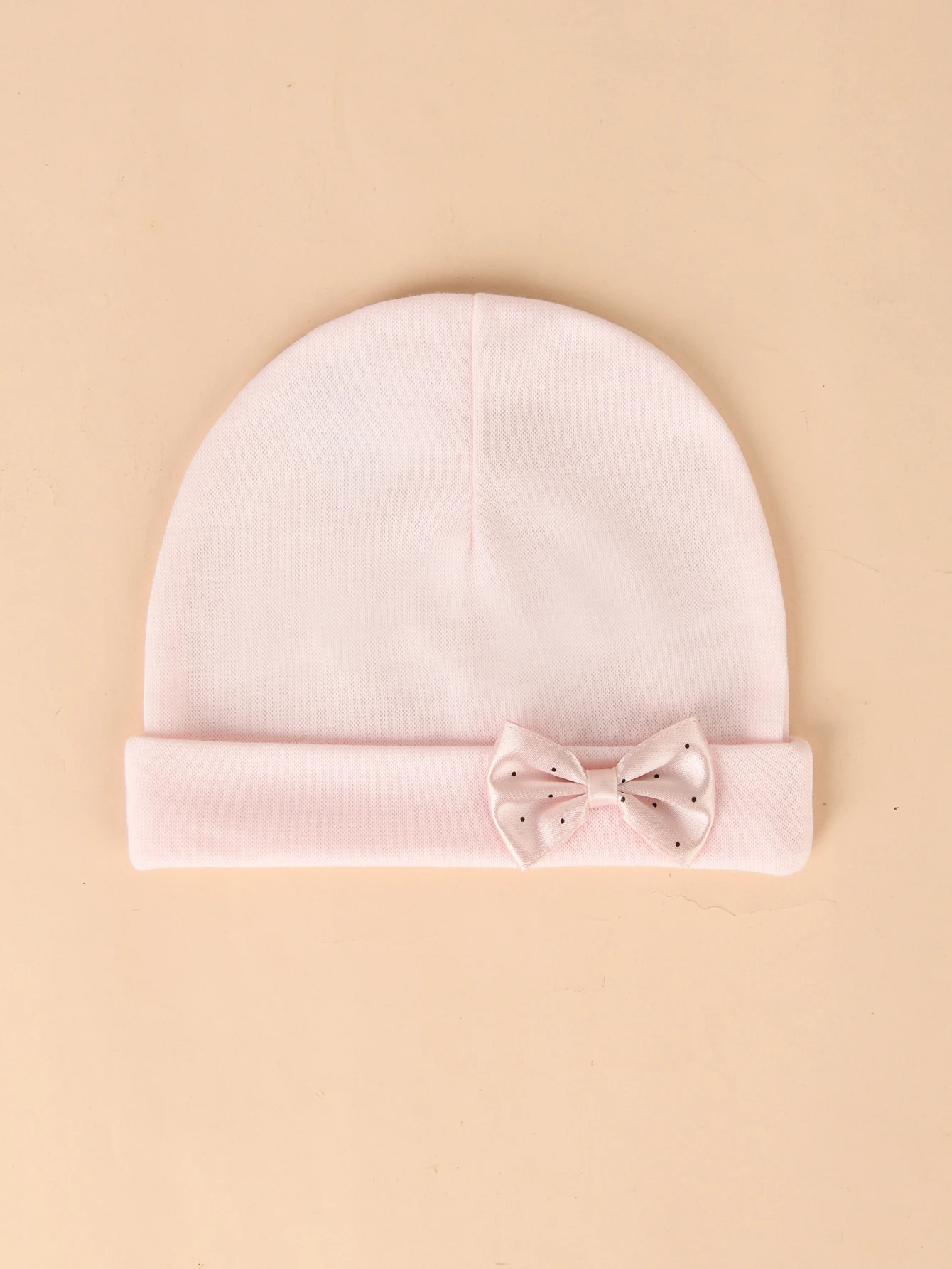 2er-Pack Niedliche Baumwollmützen mit Polka Dots und Schleife für Babymädchen, geeignet zum Schlafen, für Zuhause und den Außenbereich in allen Jahreszeiten – Detail 8