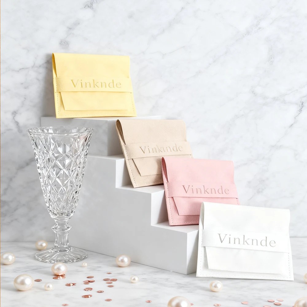 

50 шт., индивидуальный логотип, имя, принт, ювелирные изделия из микрофибры, кольца, ожерелье, органайзер, подарочные пакеты, свадебные сувениры, сумка для конфет, подарочная сумка для малого бизнеса