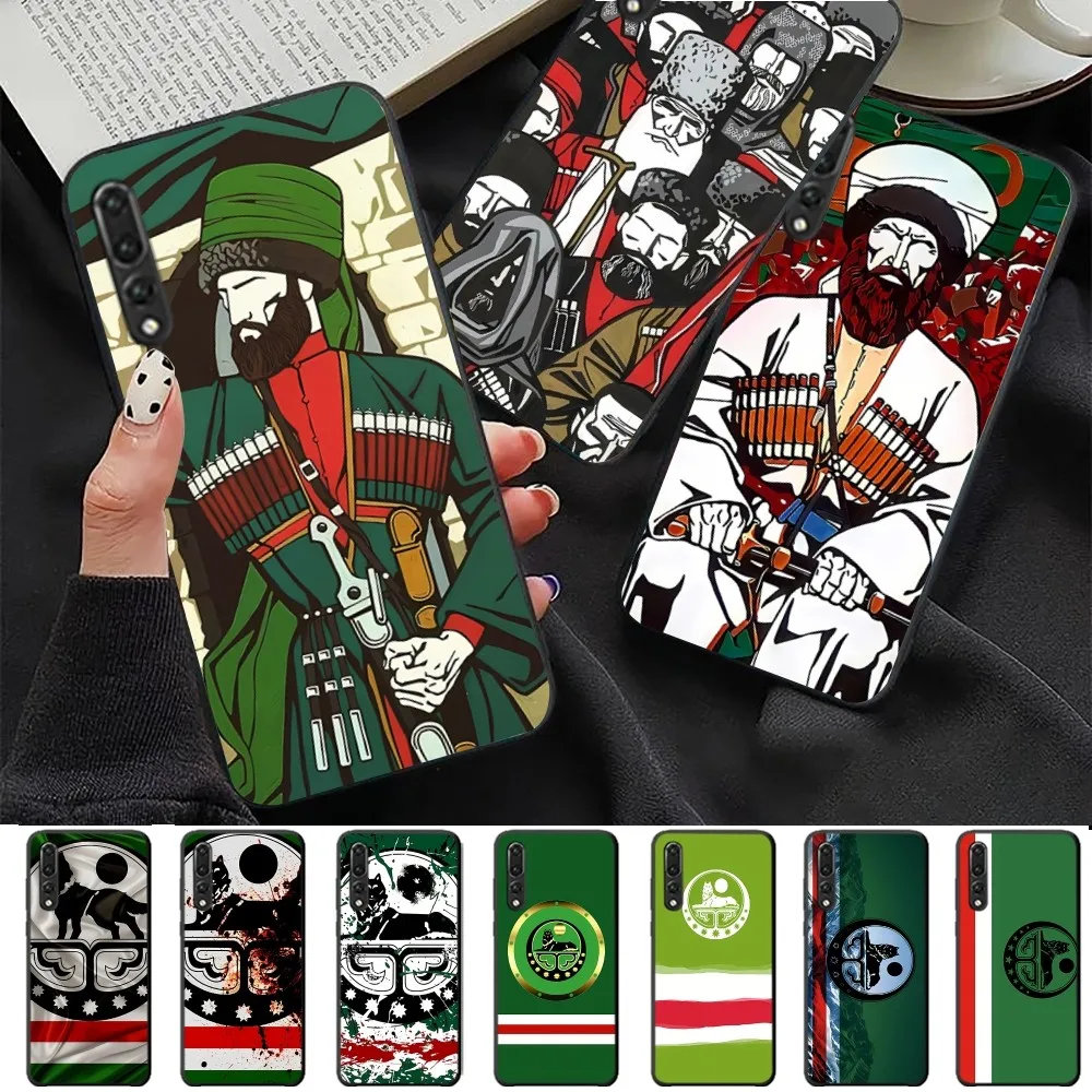 Chechen National Flag Phone Case For Huawei P 8 9 10 20 30 40 50 Pro Lite Psmart Honor 10 Lite 70 Mate 20lite