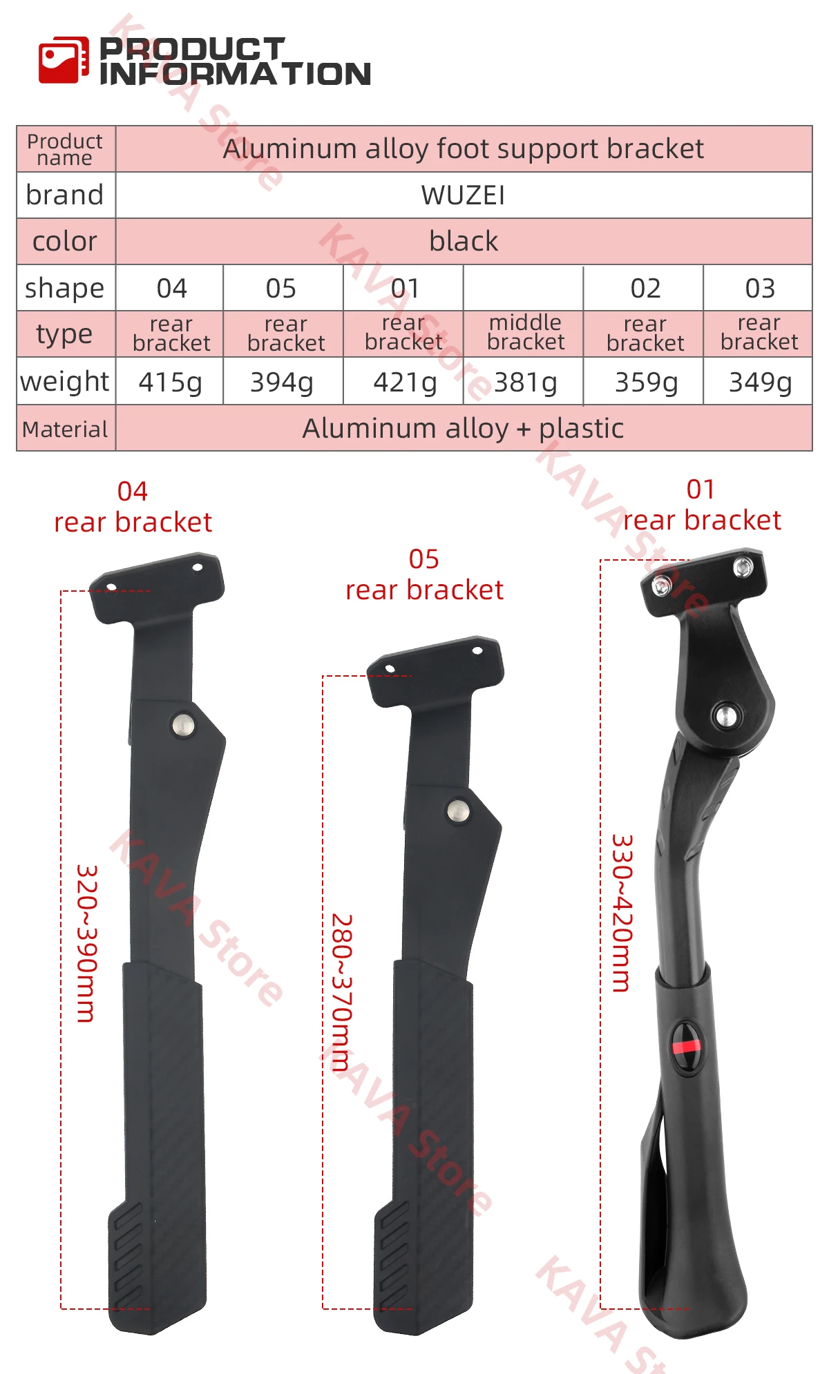 Fahrrad Halter Fußstütze Einstellbare MTB Schnee Klapp Fahrrad Ständer Park Rack Unterstützung Side Kick Ständer Fuß Brace Radfahren Teile – Detail 8