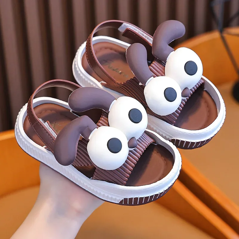 Summer Children\'s Sandals for Boys Baby Open Toe Outdoor Beach Sandals Non-Slip Soft Bottom Girls Shoes Cute Cartoon Kids Shoes