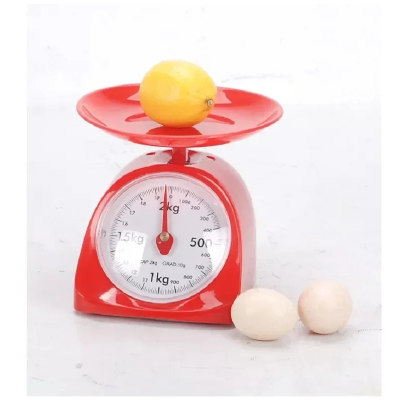 

Household Spring Balance Disc Mechanical Kitchen Scale Plastic Scale Mechanical Dial Scale Range 1-5KG