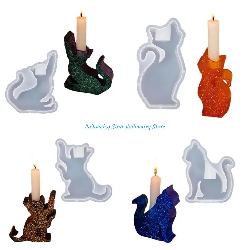 

573B Resin Holder Mould Candlestick Epoxy Mold Multifunctional Animal Mold