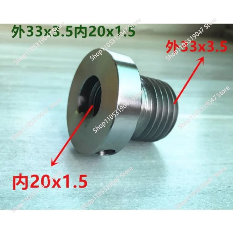 Wood Lathe Chuck Adapter Reducer M33x3.5/M20x1.5 Wood Turning Accessories