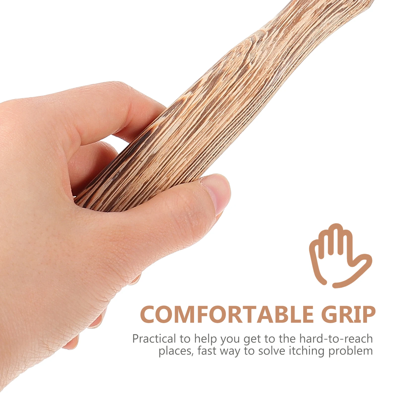 

Long Wooden Back Scratcher Skin Itching Stick Practical Durable Lightweight Home Travel Use Back Scratcher Skin Itching Stick