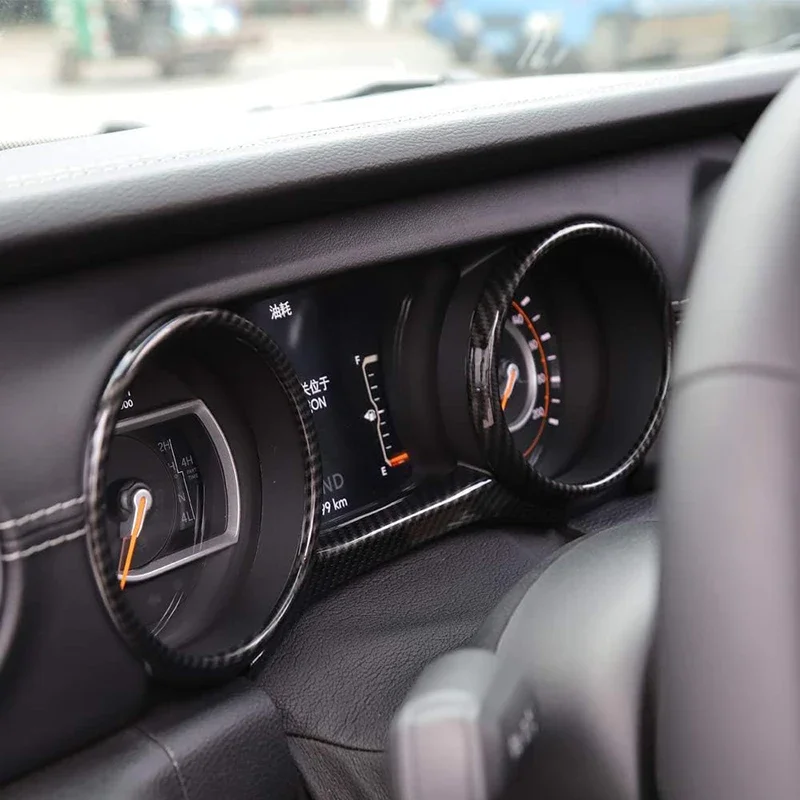 Dashboard Cover ABS Dash Board Panel Trim Frame Interior Accessories for Jeep Wrangler 2018-2023 JL JLU  Sahara Gladiator JT