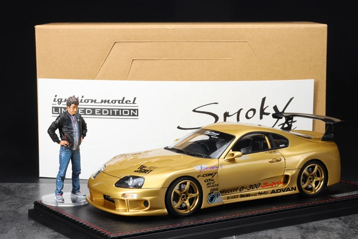 IG 1:18 TOP SECRET GT300 JZA80 Doll Version JDM Simulation Limited Edition Resin Metal Static Car Model Toy Gift